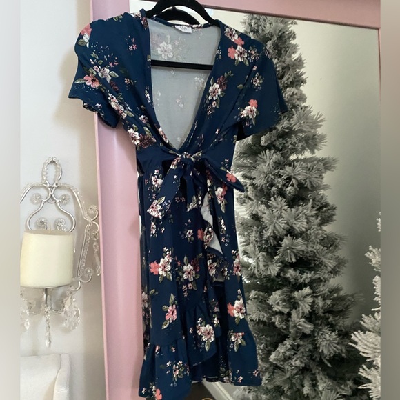 Blue floral dress - Picture 3 of 3